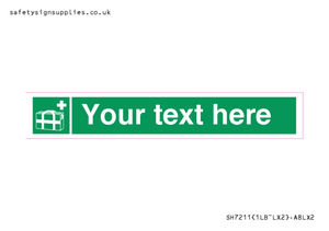 Custom sign safe condition Medical grab bag